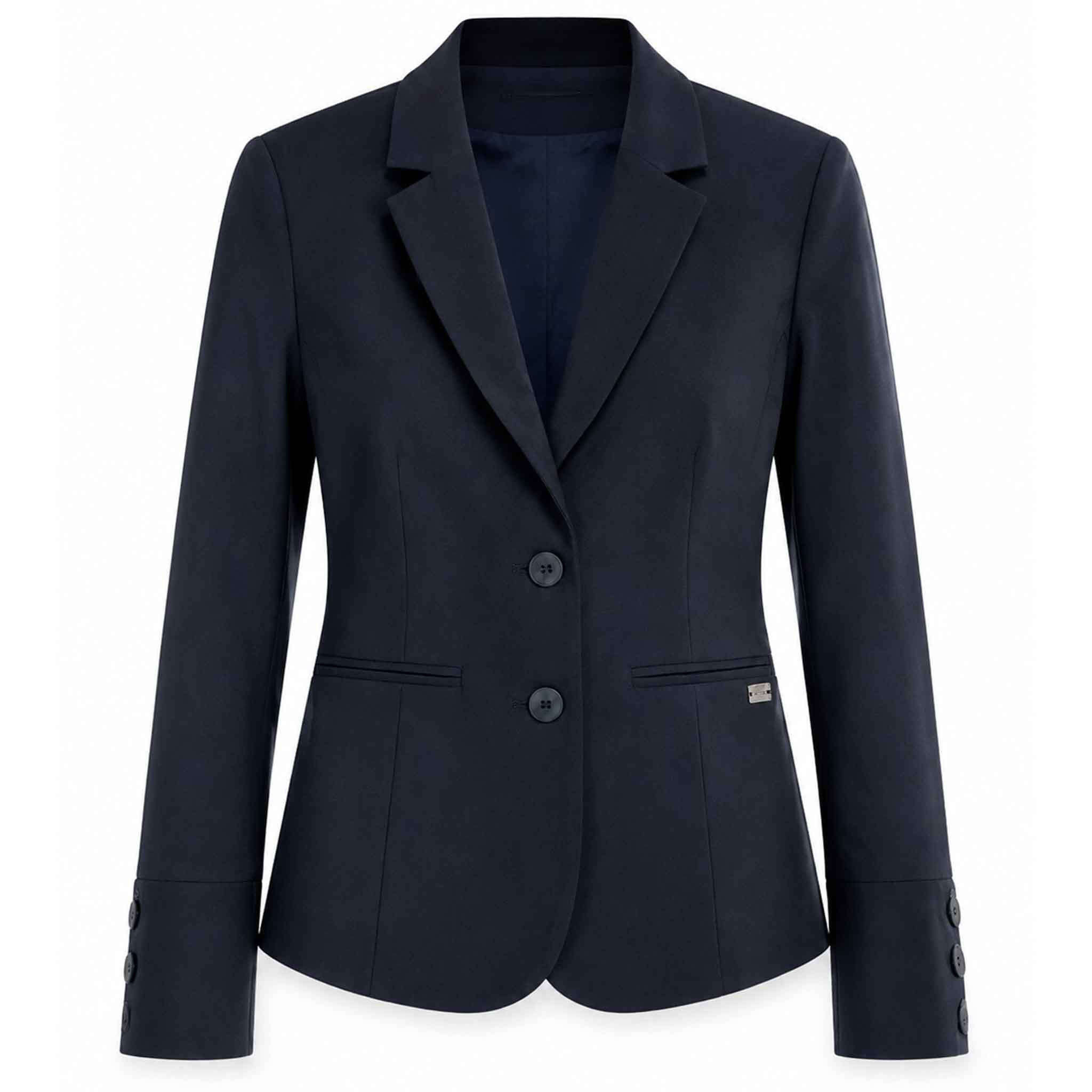 TQ Blazer Manja Textured Donkerblauw | Tall
