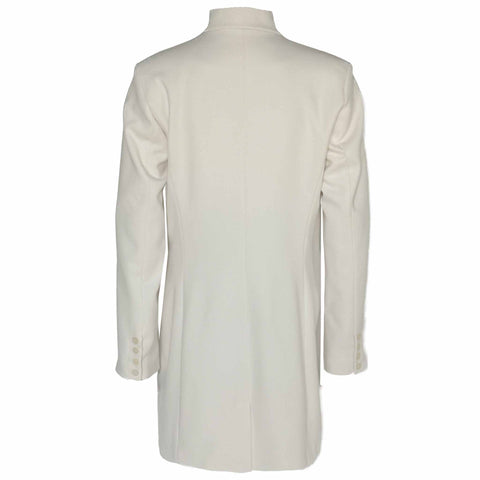 Longlady Jas Christianne Offwhite, tall kleding voor lange dames, achteraanzicht