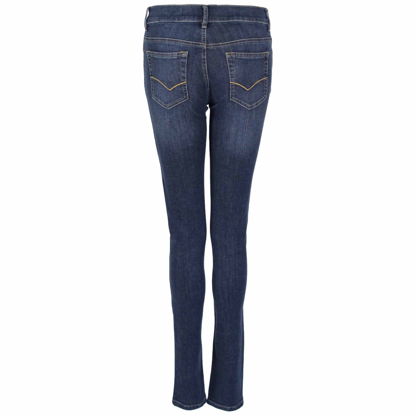 Bloomers Jeans Alina Mid Blue, jeans in tall met lange benen, achteraanzicht