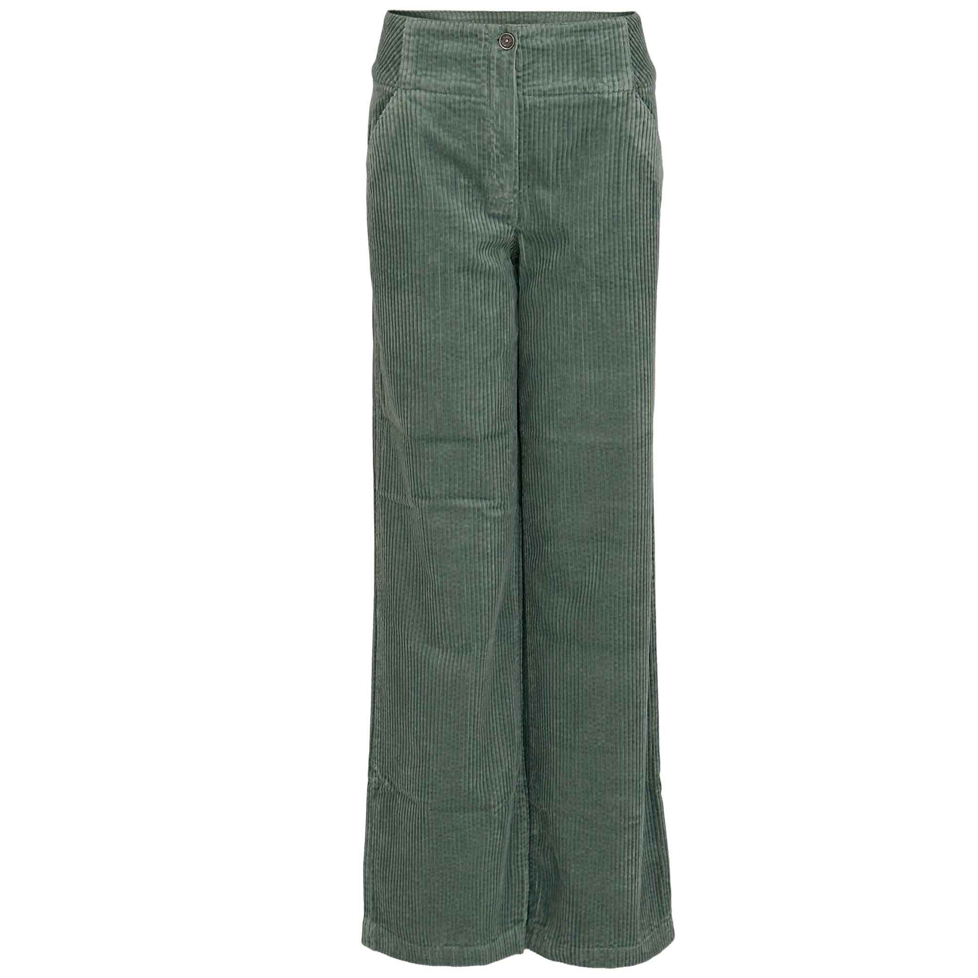 clothing long women bloomers pants marlene rib green