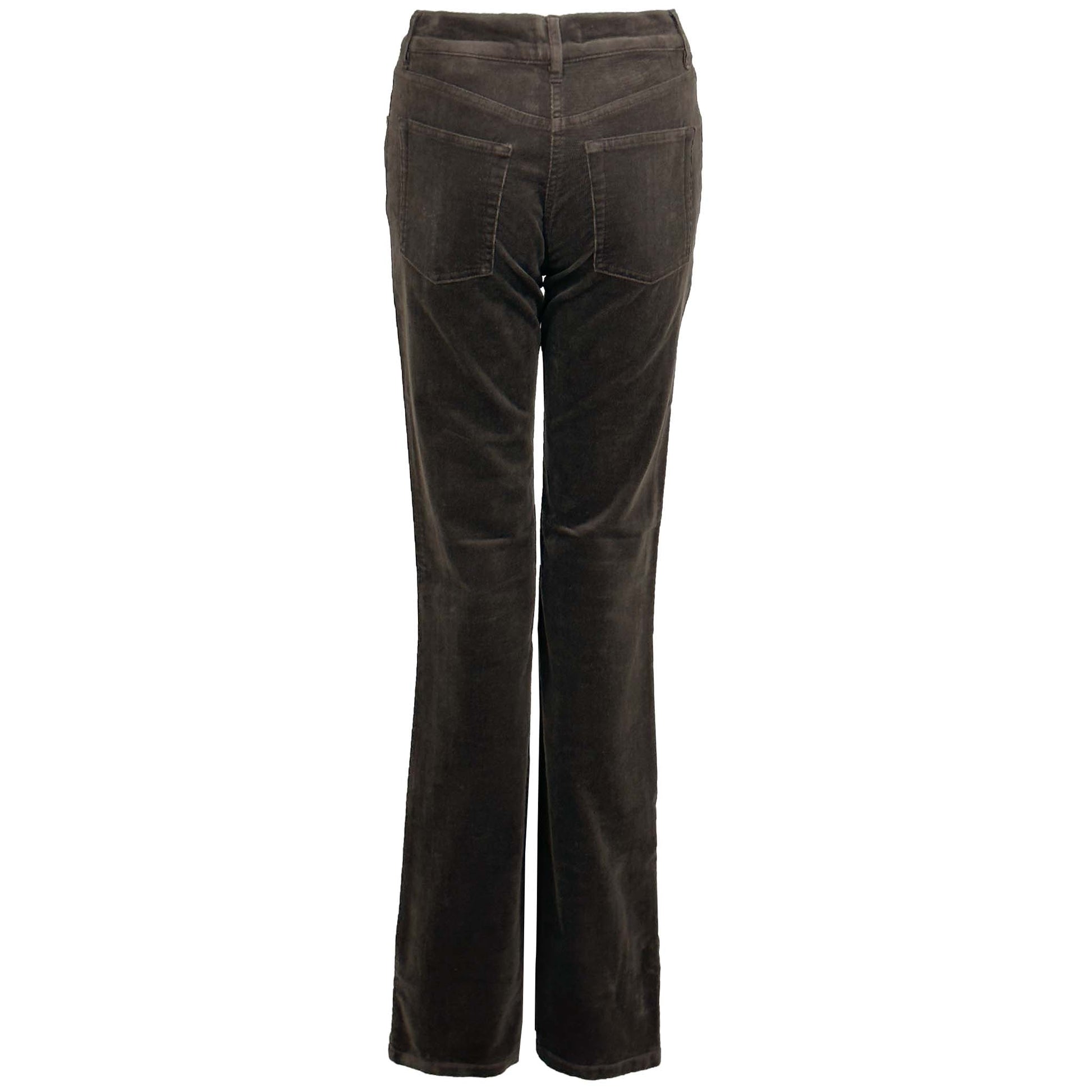 kleding lange vrouwen bloomers jeans sandra rib bruin