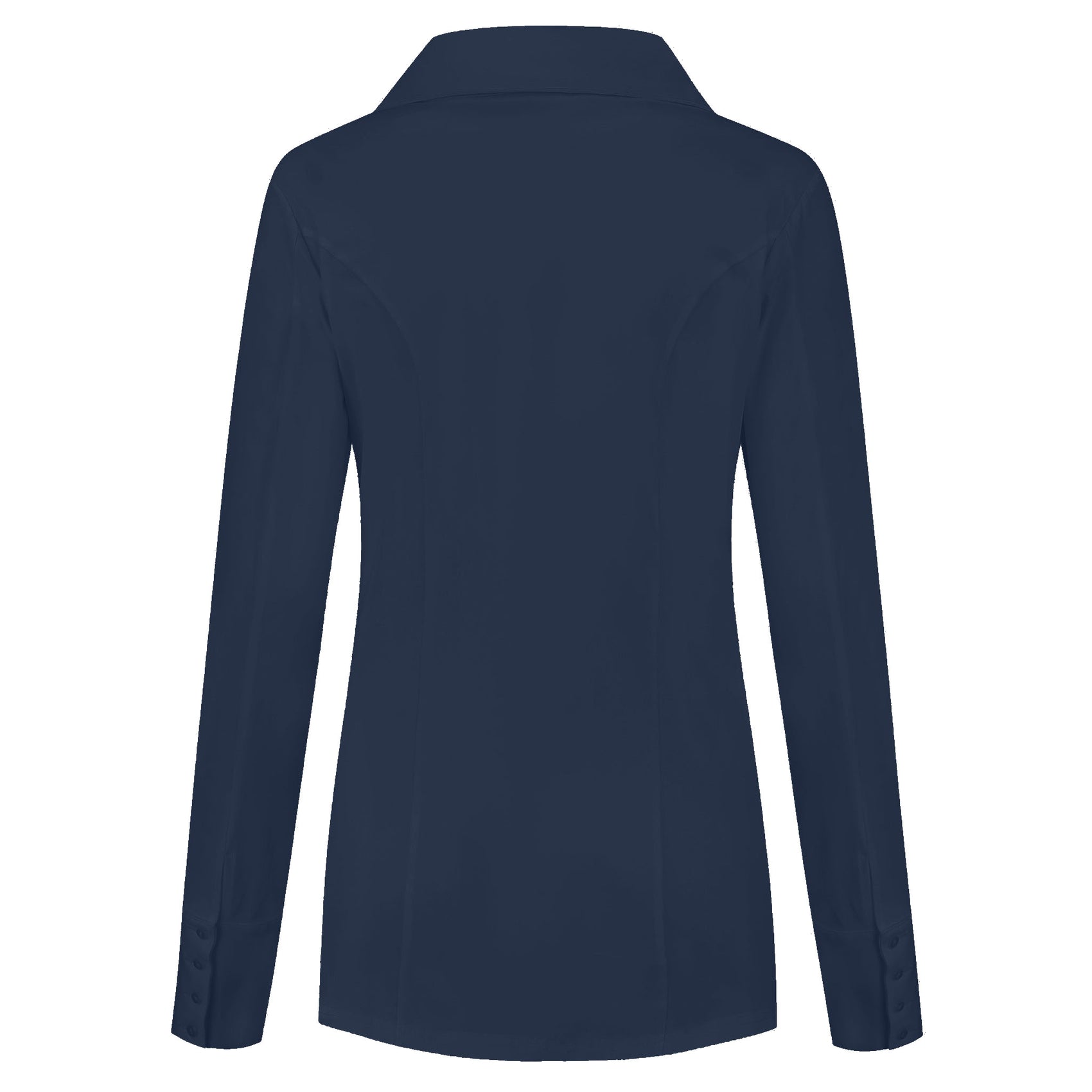 Only-M Blouse Sporty Donkerblauw, tall kleding voor lange dames, achteraanzicht