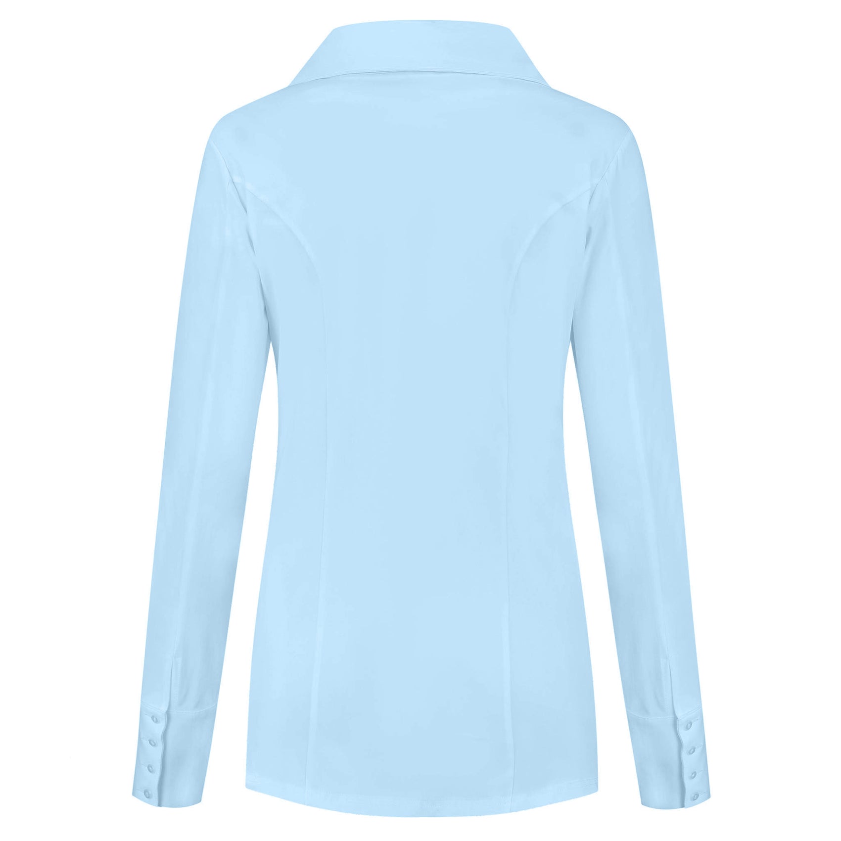 Only-M Blouse Sporty Lichtblauw, tall kleding voor lange vrouwen