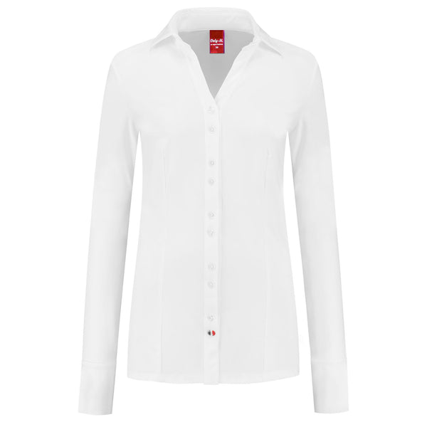 Only-M Blouse Sporty Wit, tall kleding voor lange vrouwen