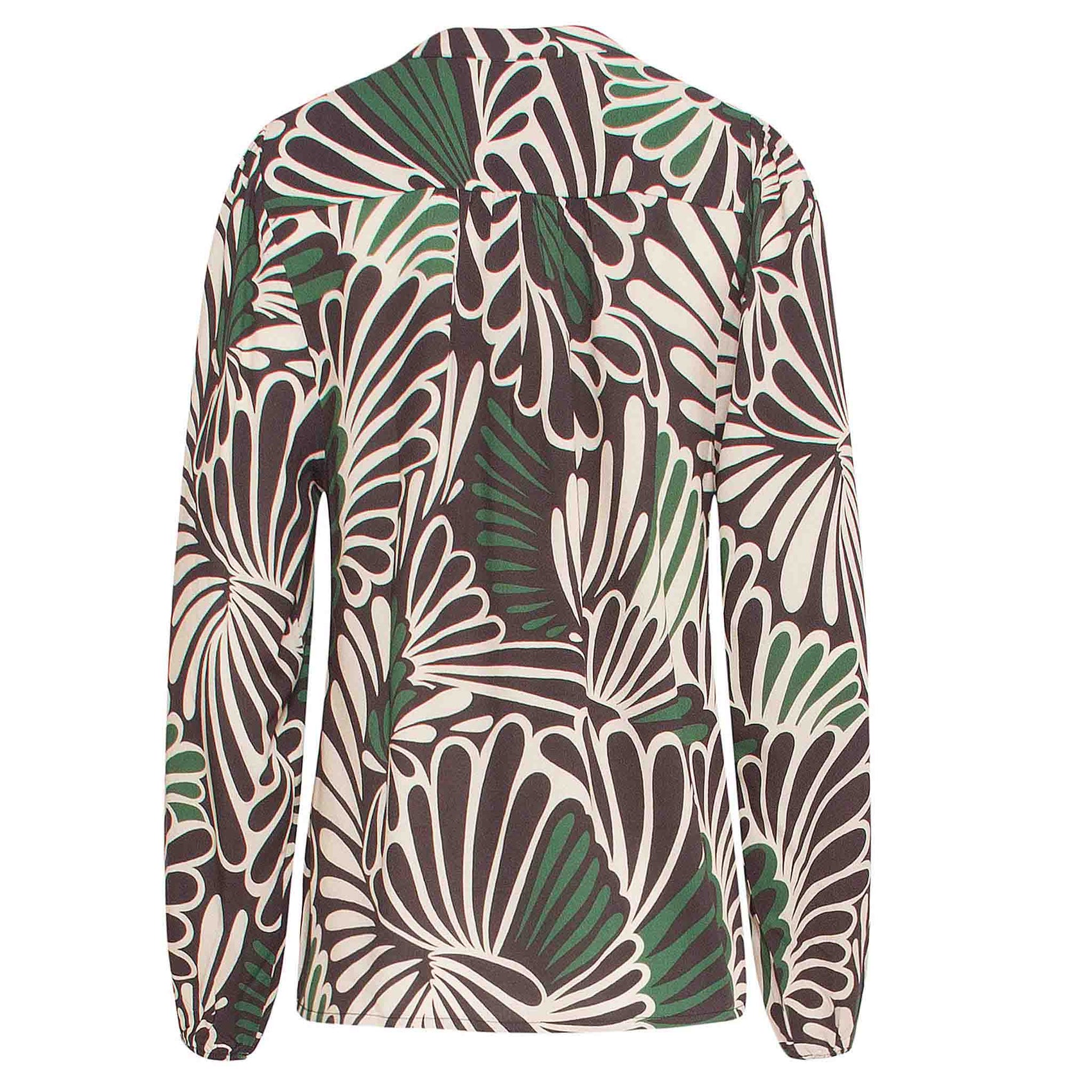 Smashed Lemon Blouse Zwart Groen, tall kleding voor lange vrouwen