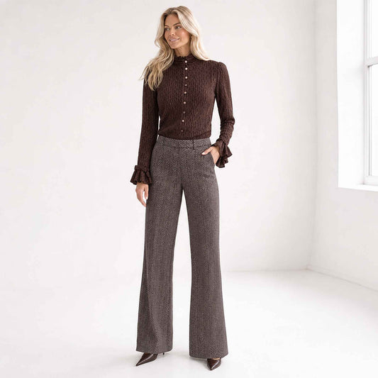ICNK Blouse Runa Bruin | Tall