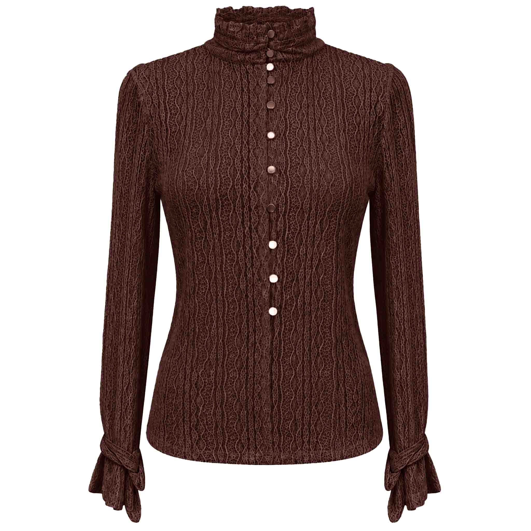ICNK Blouse Runa Grijsbruin | Tall
