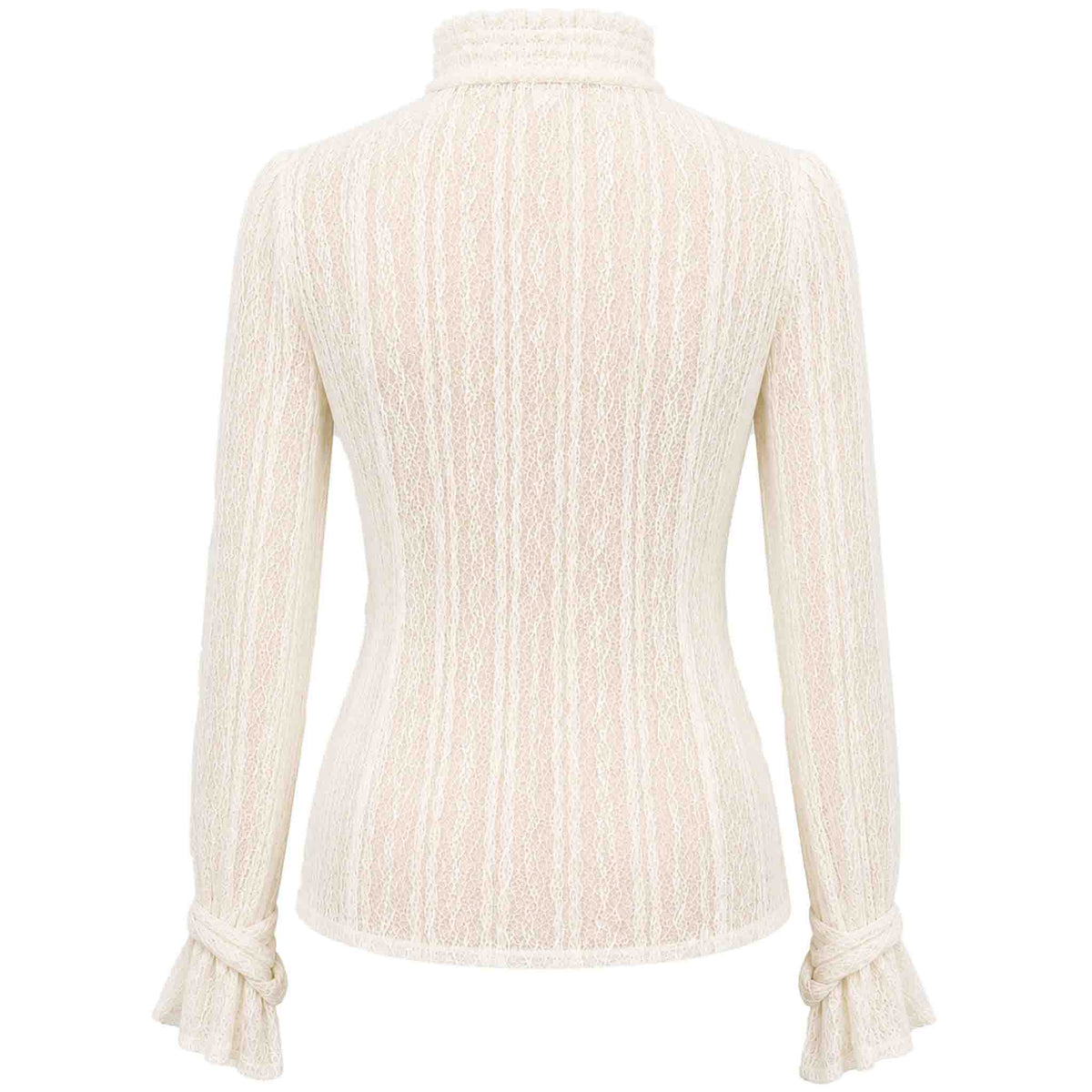 ICNK Blouse Runa Offwhite – achterzijde – kleding voor lange vrouwen