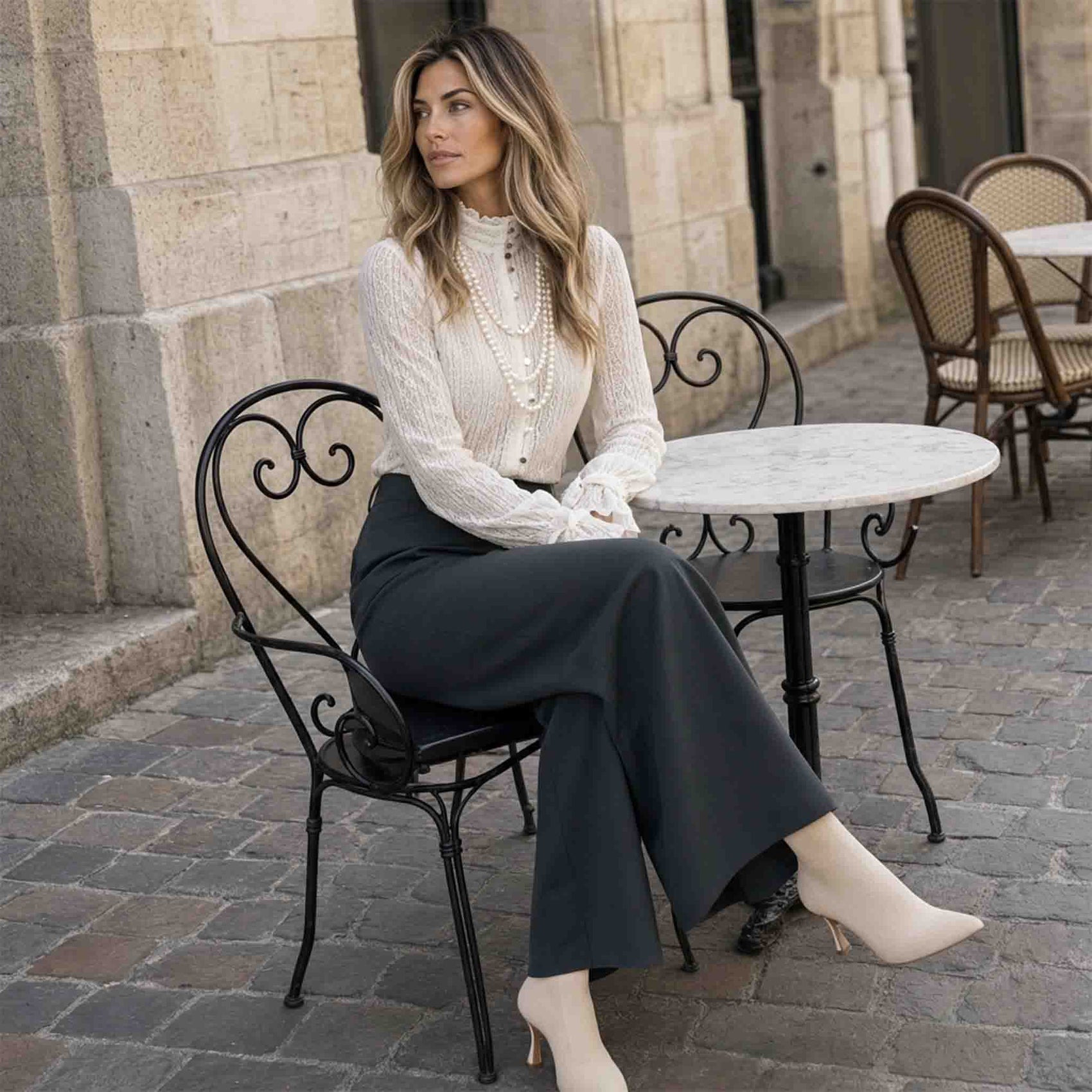 ICNK Blouse Runa Offwhite | Tall | Style | @shoplook