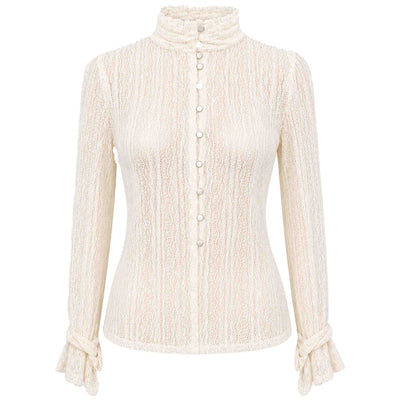 ICNK Blouse Runa Offwhite | Tall