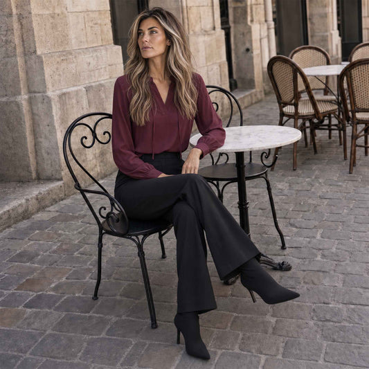 Longlady Blouse Debby Bordeaux | Tall | Style | @shoplook