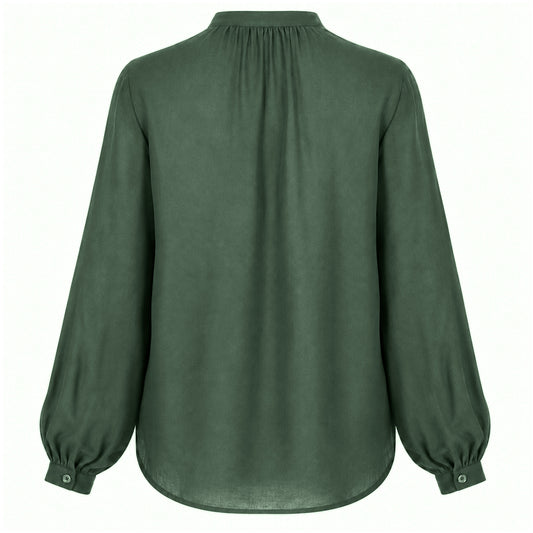 Longlady Blouse Debby Donkergroen | Tall