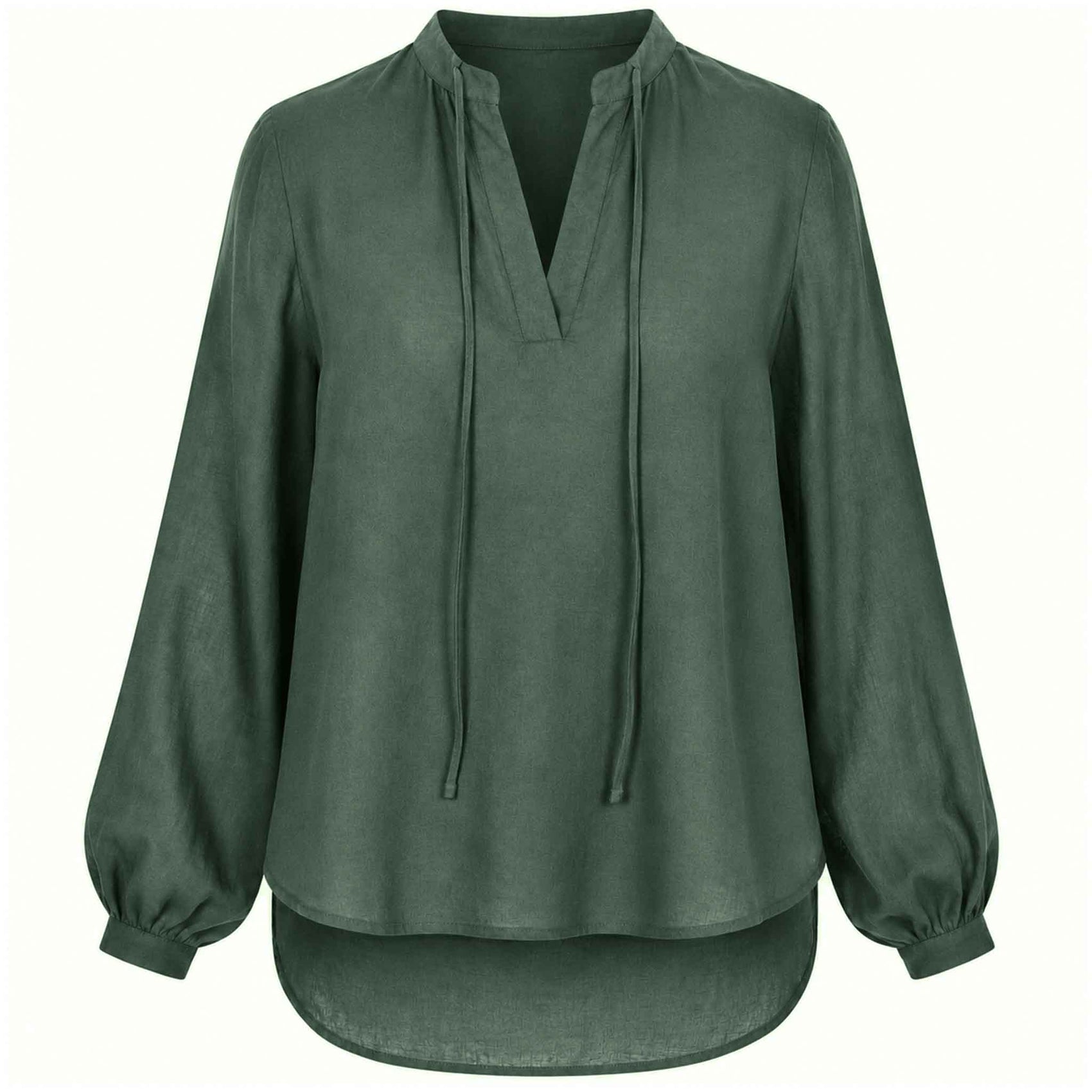 Longlady Blouse Debby Donkergroen | Tall