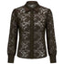 Tall Blouse lange vrouw Only M Kant Donkerbruin | voorzijde | Lange dames