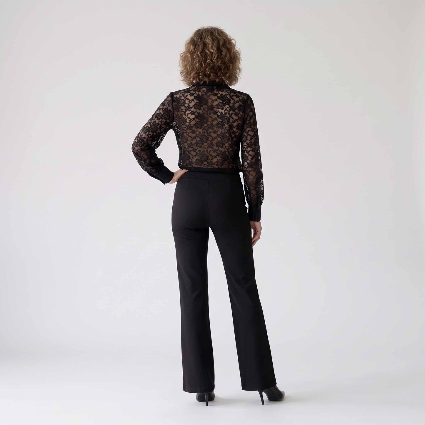 Only-M Blouse Kant Zwart | Tall