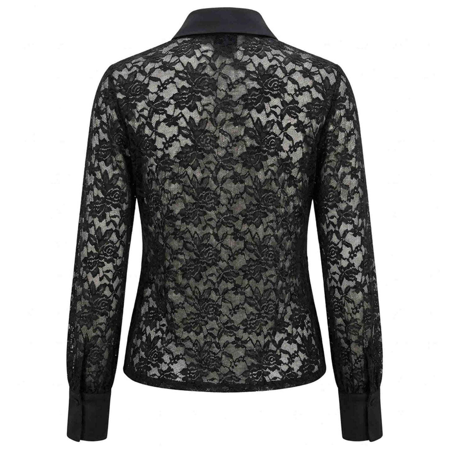 Only-M Blouse Kant Zwart | Tall