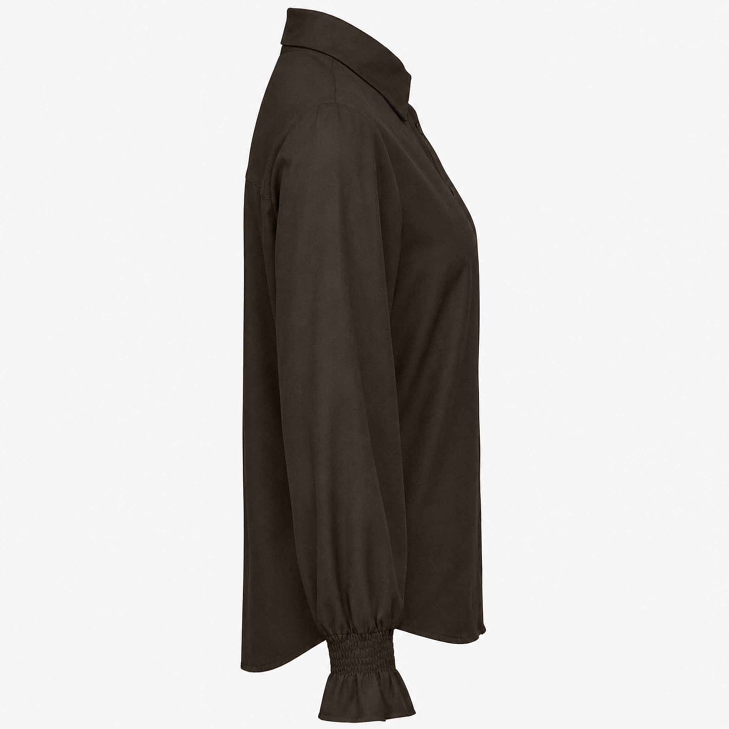 Only-M Blouse Travel Smock Donkerbruin | Tall