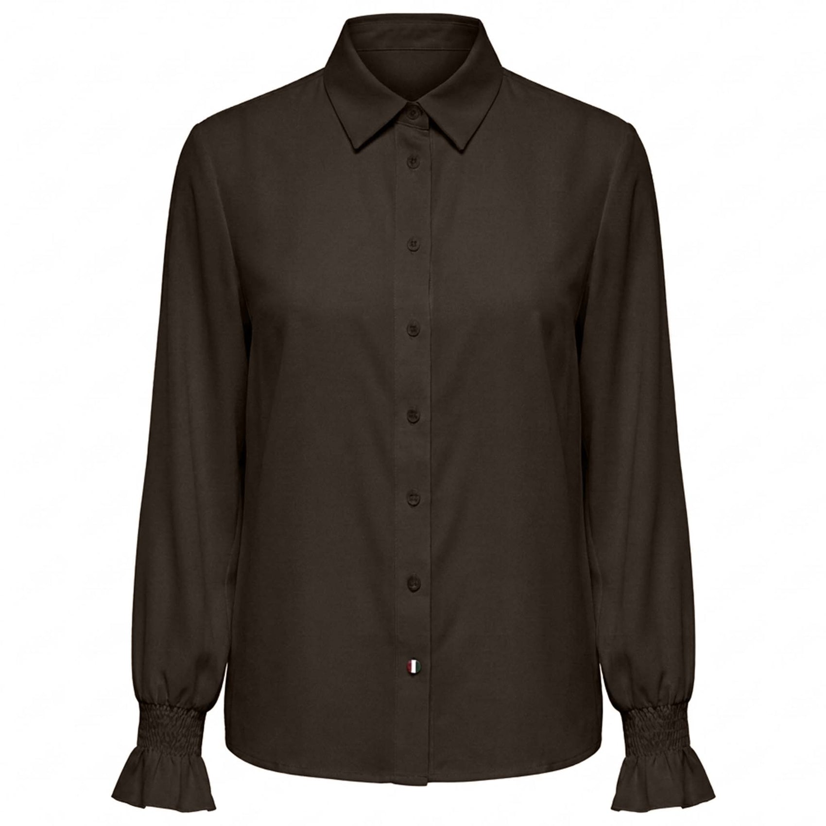 Only-M Blouse Travel Smock Donkerbruin | Tall