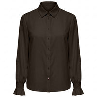 Only-M Blouse Travel Smock Donkerbruin | Tall