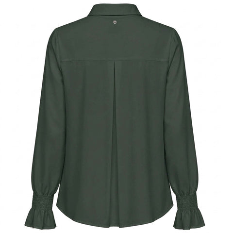 Only-M Blouse Travel Smock Grijsgroen | Tall