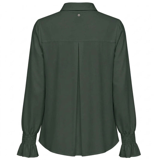 Only-M Blouse Travel Smock Grijsgroen | Tall