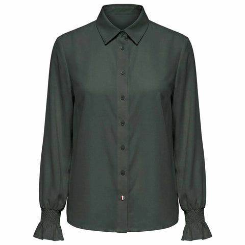 Only-M Blouse Travel Smock Grijsgroen | Tall
