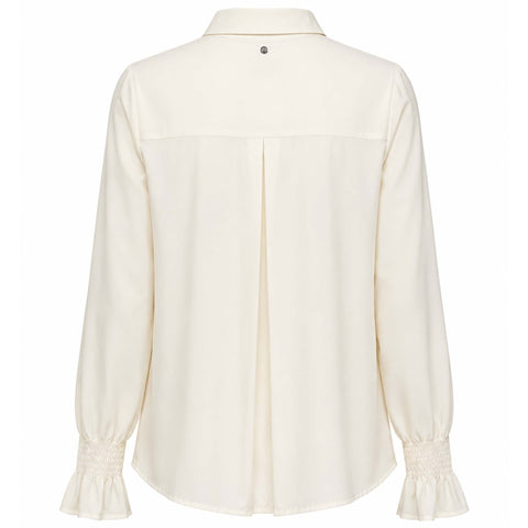 Only-M Blouse Travel Smock Offwhite | Tall