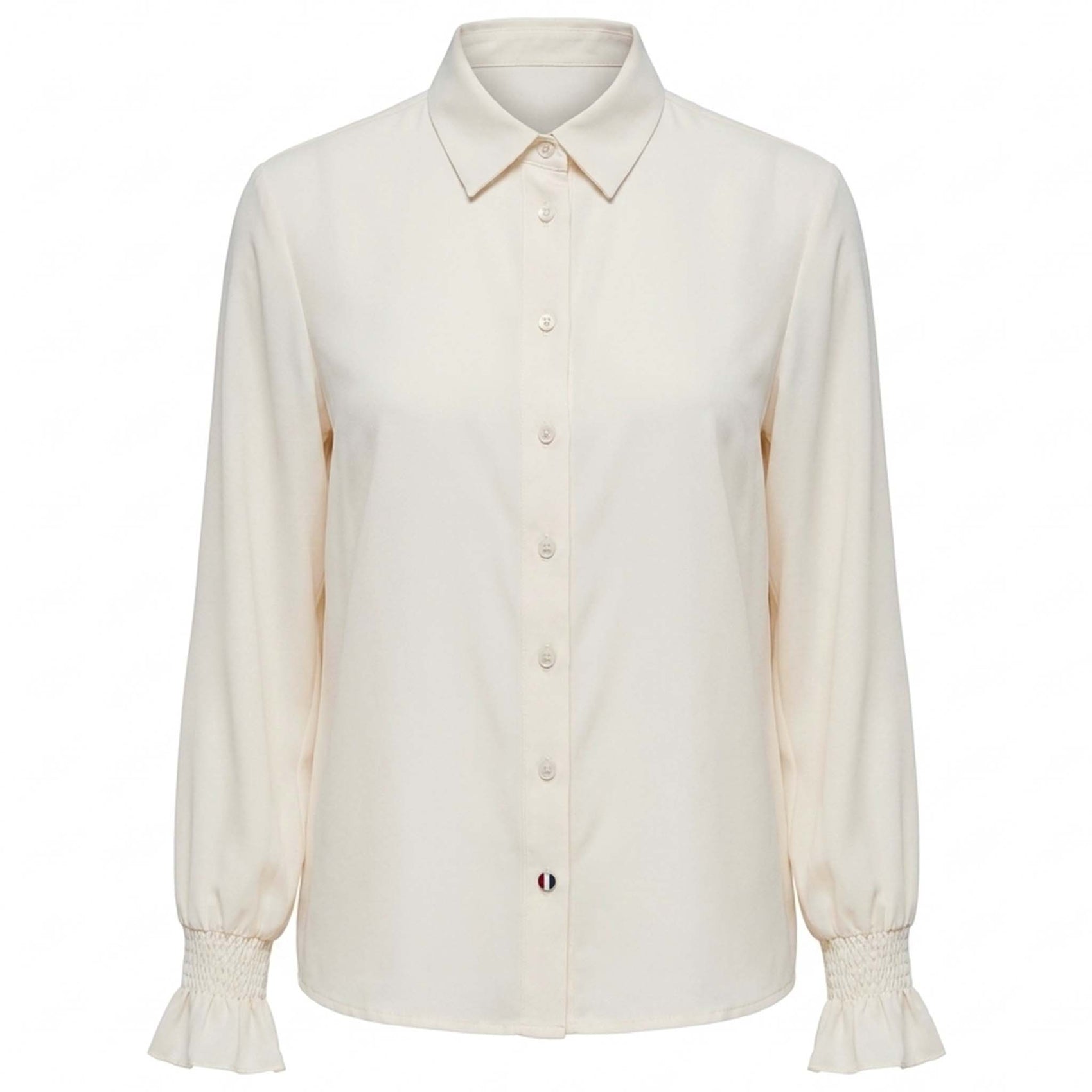 Only-M Blouse Travel Smock Offwhite | Tall