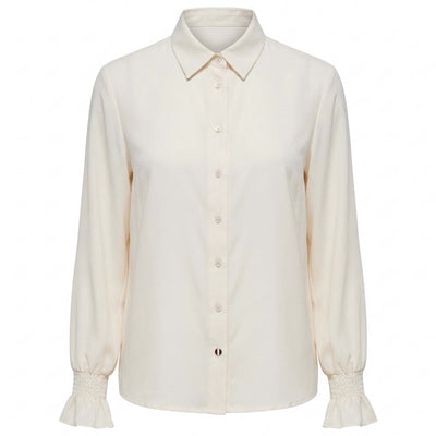 Only-M Blouse Travel Smock Offwhite | Tall