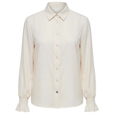 Only-M Blouse Travel Smock Offwhite | Tall