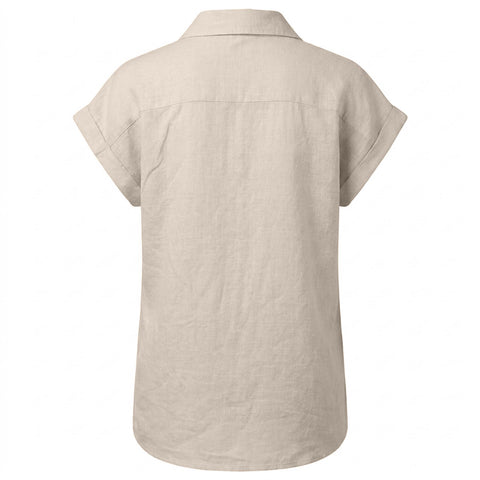 Sequoia Blouse Linnen Lichtbeige | Tall