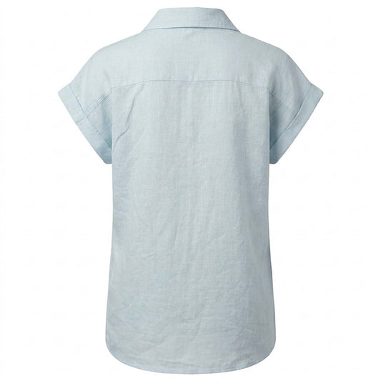 Sequoia Blouse Linnen Lichtblauw | Tall
