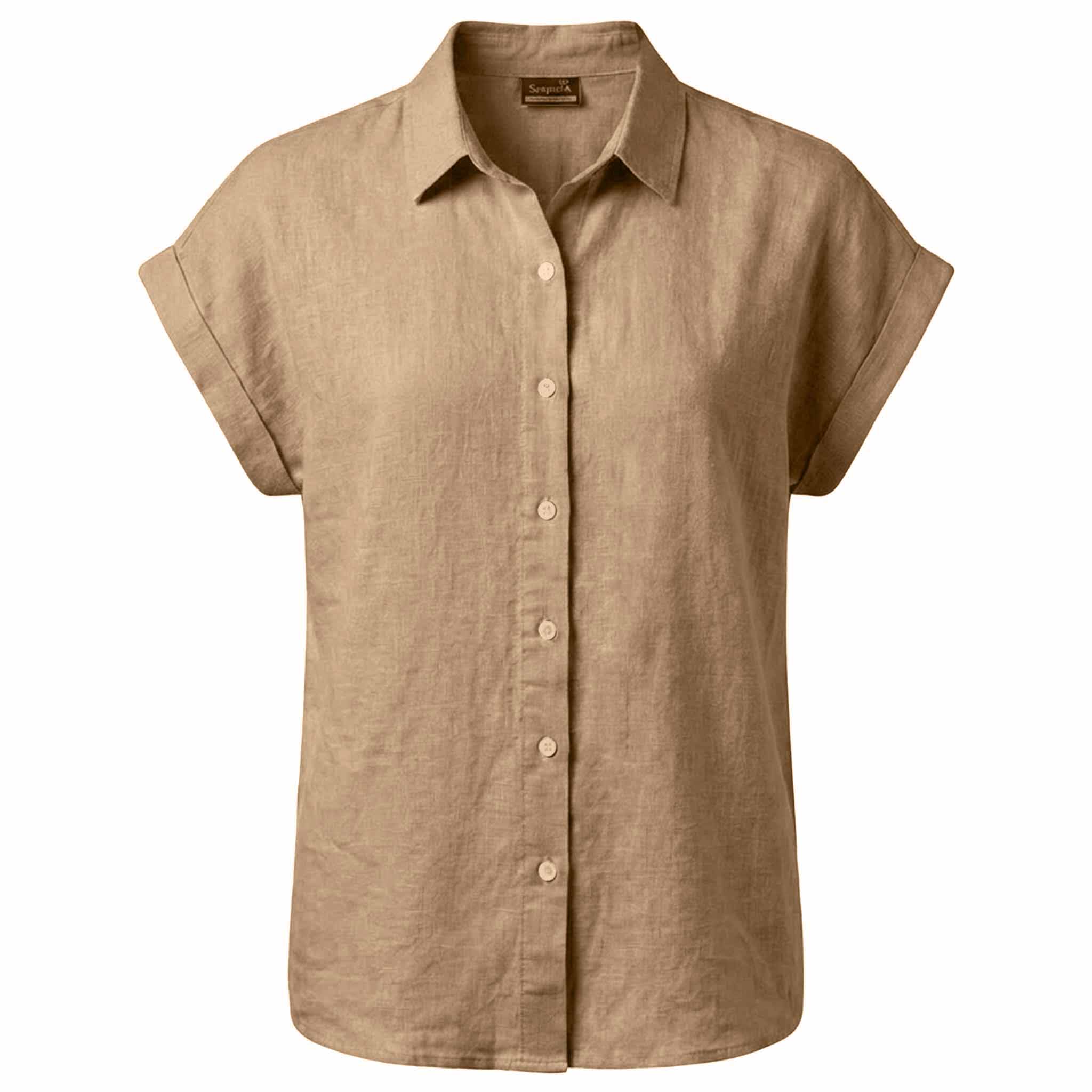 Sequoia Blouse Linnen Taupe | Tall