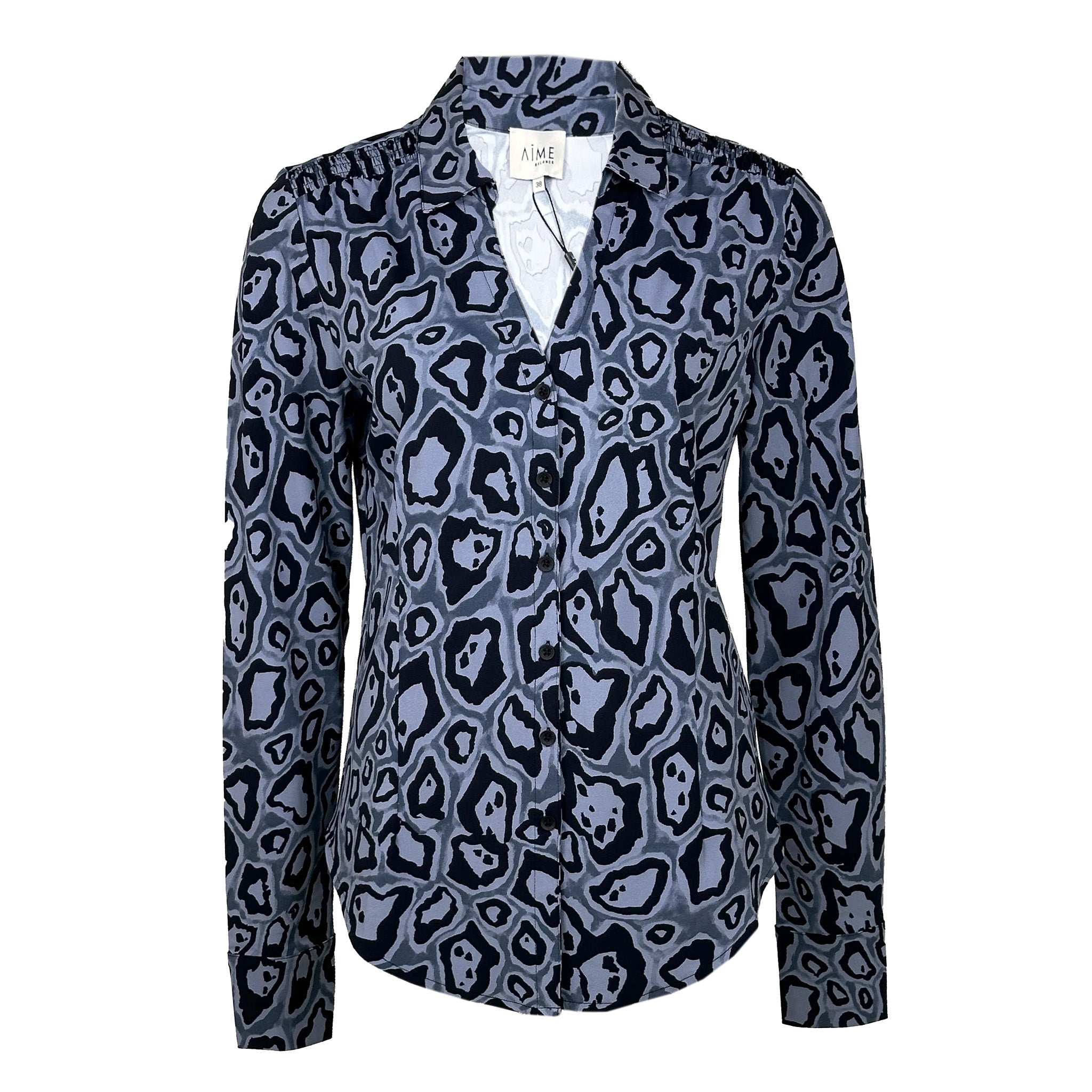 Tall Aime Blouse Atric Ice - lange vrouwen