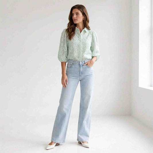 ICNK Blouse Job Mint | Tall