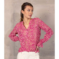 Kimara Blouse Thesa Fuchsia, tall kleding voor lange vrouwen