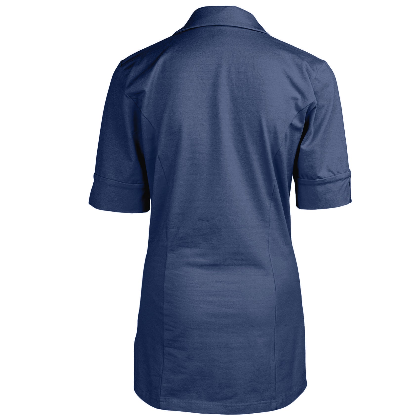 Longlady Blouse Daan Donkerblauw, tall kleding voor lange dames, achteraanzicht