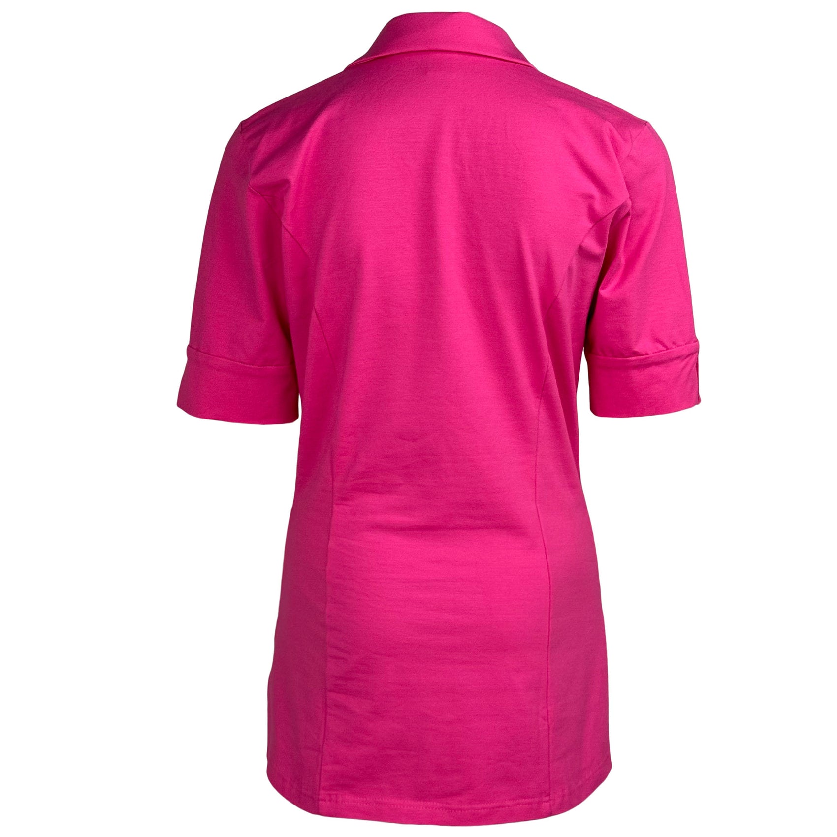 Longlady Blouse Daan Fuchsia, tall kleding voor lange dames, achteraanzicht
