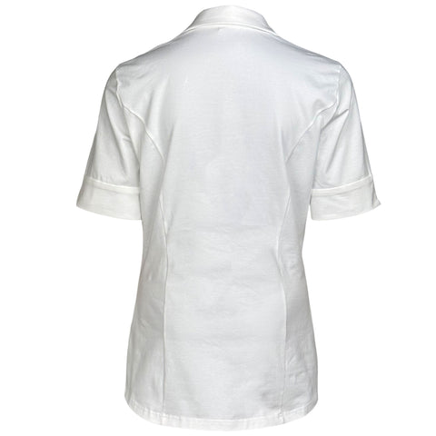 Longlady Blouse Daan Offwhite, tall kleding voor lange dames, achteraanzicht