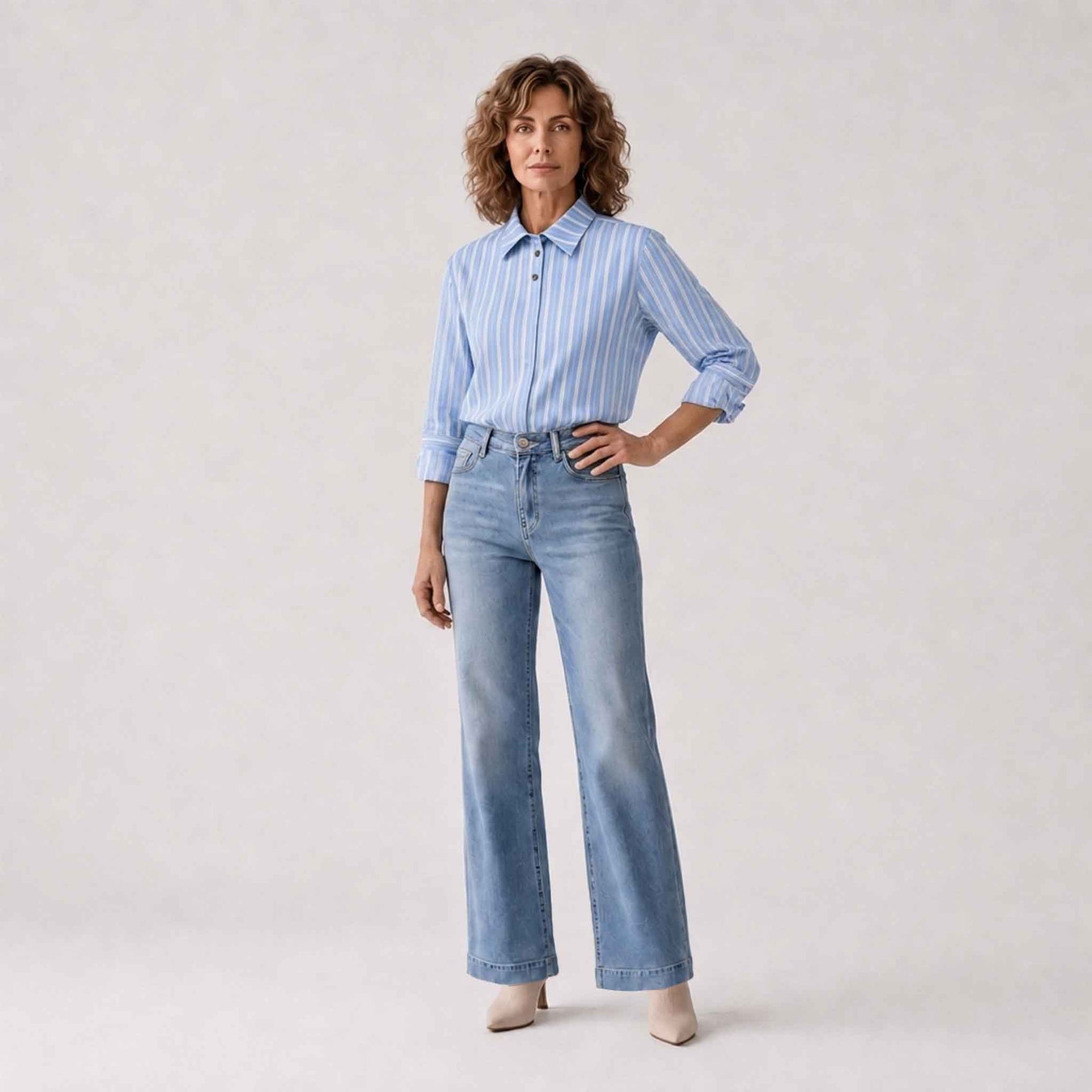 Longlady Blouse Danny Lichtblauw | Tall