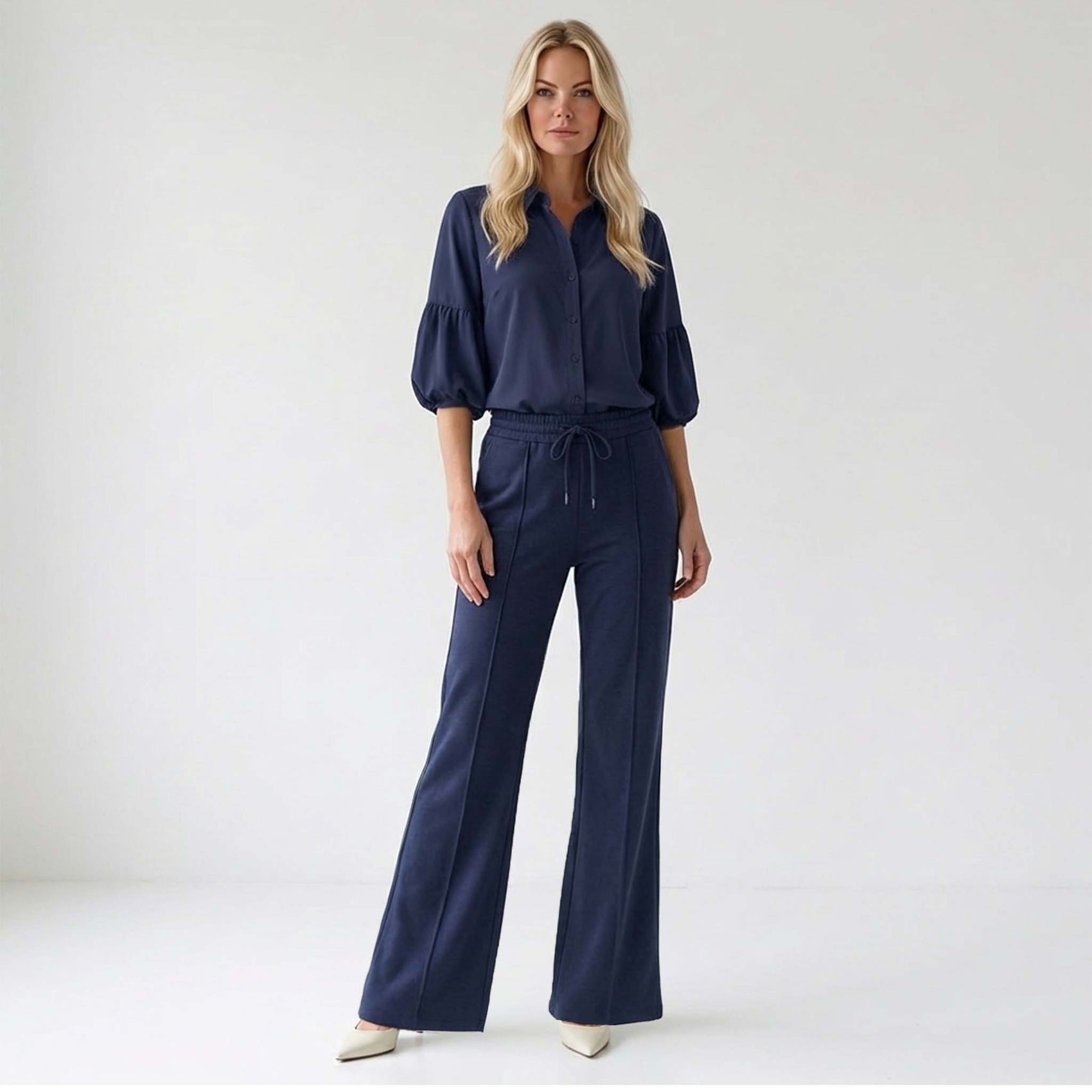 Longlady Bluse Dara Dunkelblau | Tall