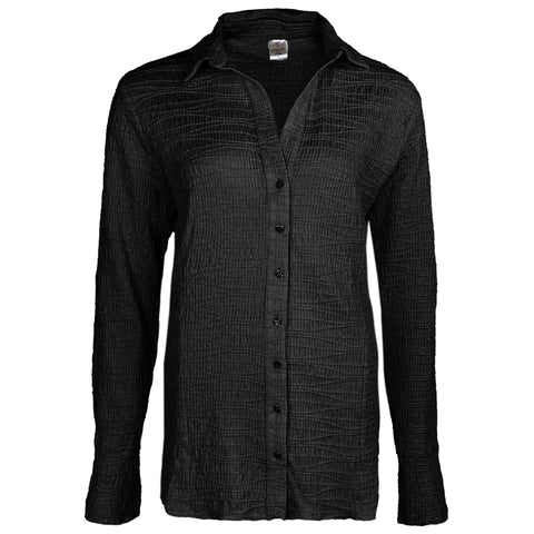 Longlady Blouse Darien Zwart, tall kleding voor lange vrouwen