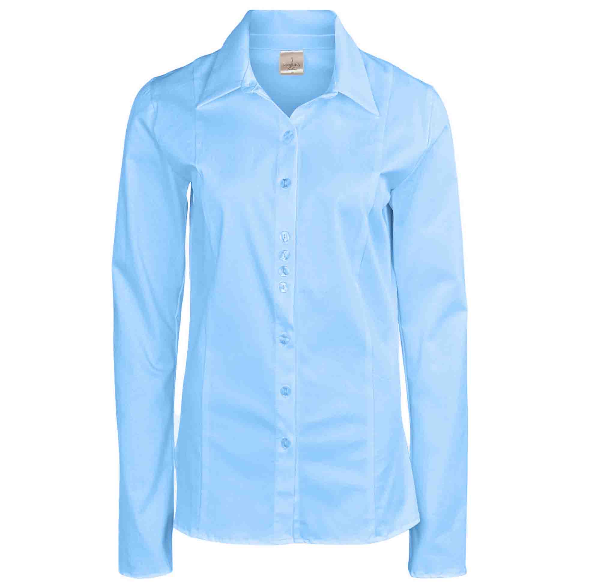Longlady Blouse Dienne Lichtblauw | Tall