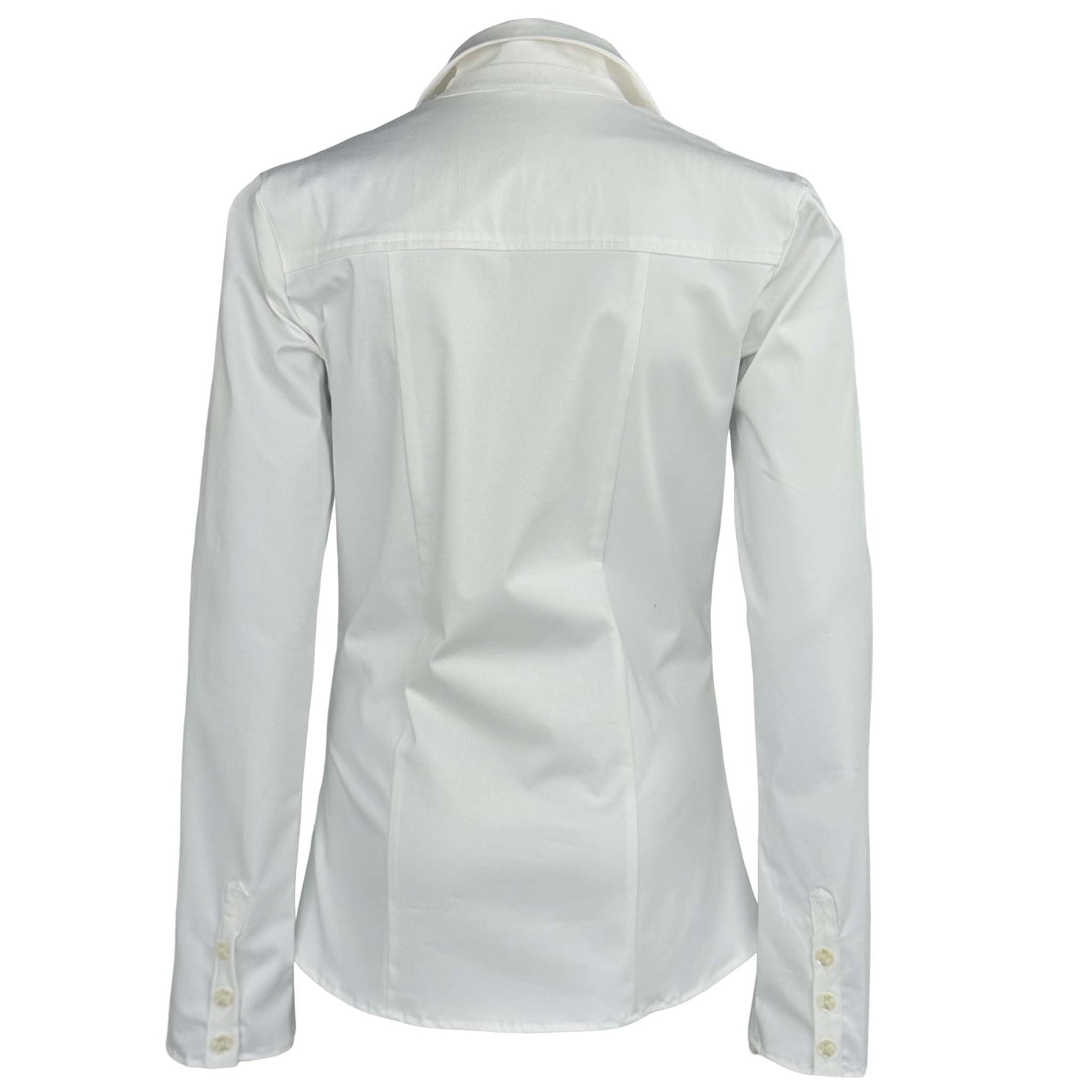 Longlady Blouse Dienne Offwhite, tall kleding voor lange dames, achteraanzicht