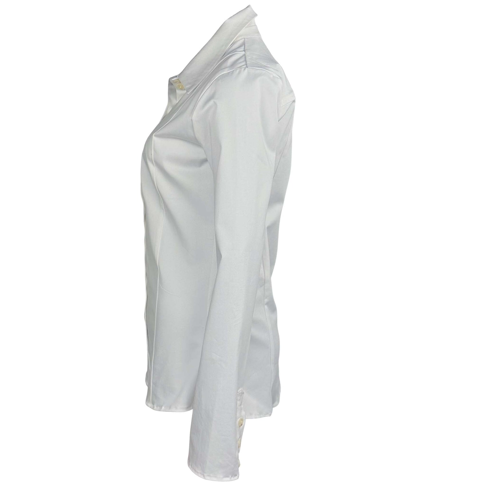 Longlady Blouse Dienne Offwhite, kleding voor lange vrouwen, zijaanzicht