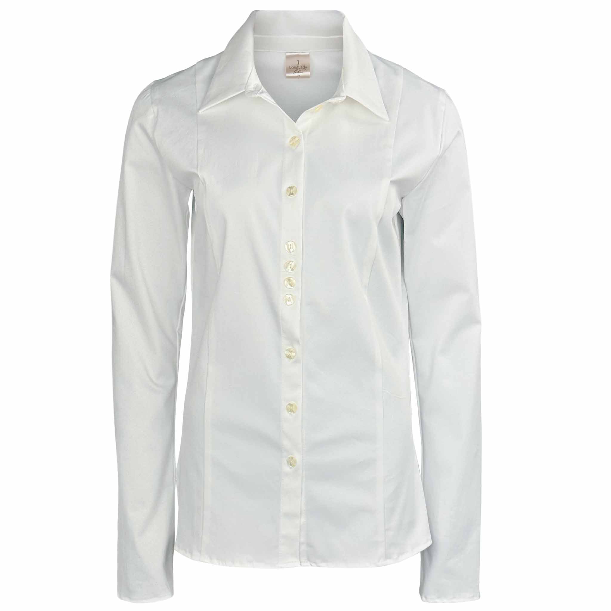 Longlady Blouse Dienne Offwhite, tall kleding voor lange vrouwen