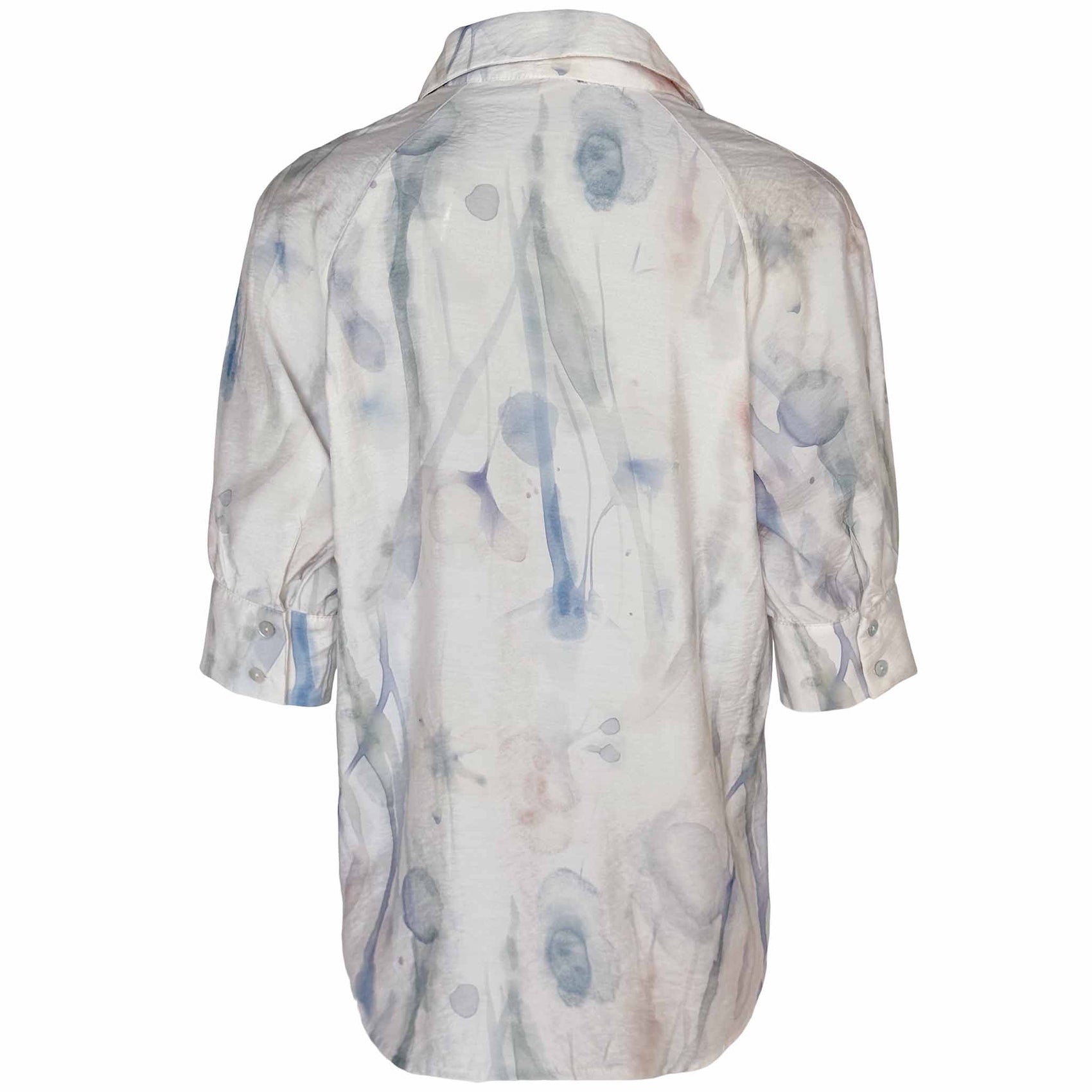 Longlady Blouse Dionne Aquarelle, tall kleding voor lange dames, achteraanzicht