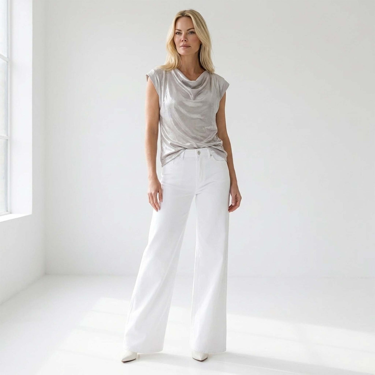 LongLady Top Dita Lichtbeige | Tall