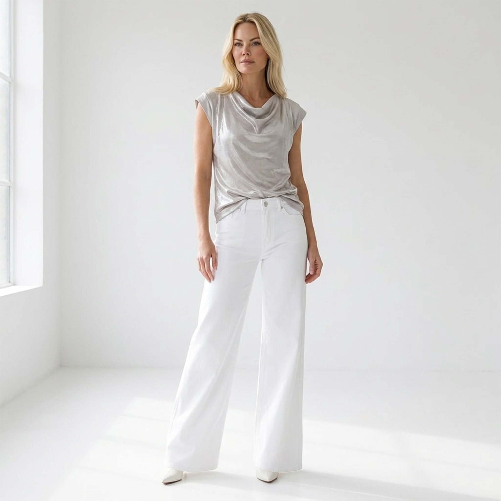 LongLady Top Dita Lichtbeige | Tall