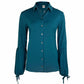 Longlady Blouse Doortje Petrol | Tall